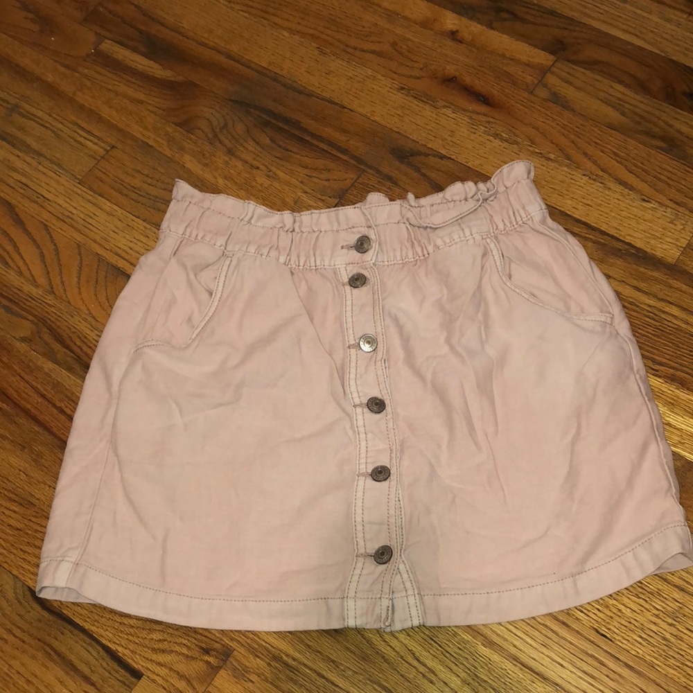 Pink AEO A-line skirt